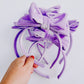 Lilac Velvet Bow Headband
