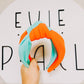 orange/teal knotted headband for girls and women