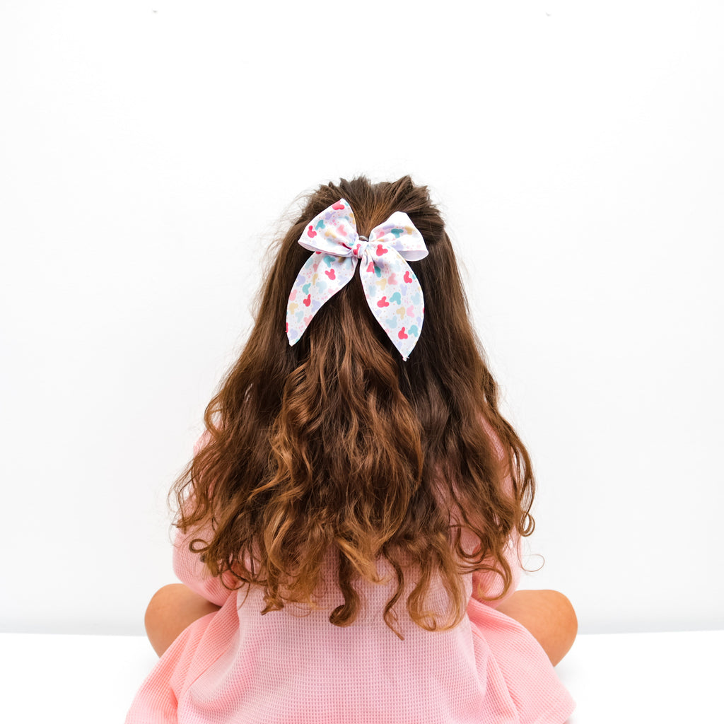 Pastel Mouse Head Oversized Bow