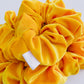 Oversized Velvet Yellow Scrunchy