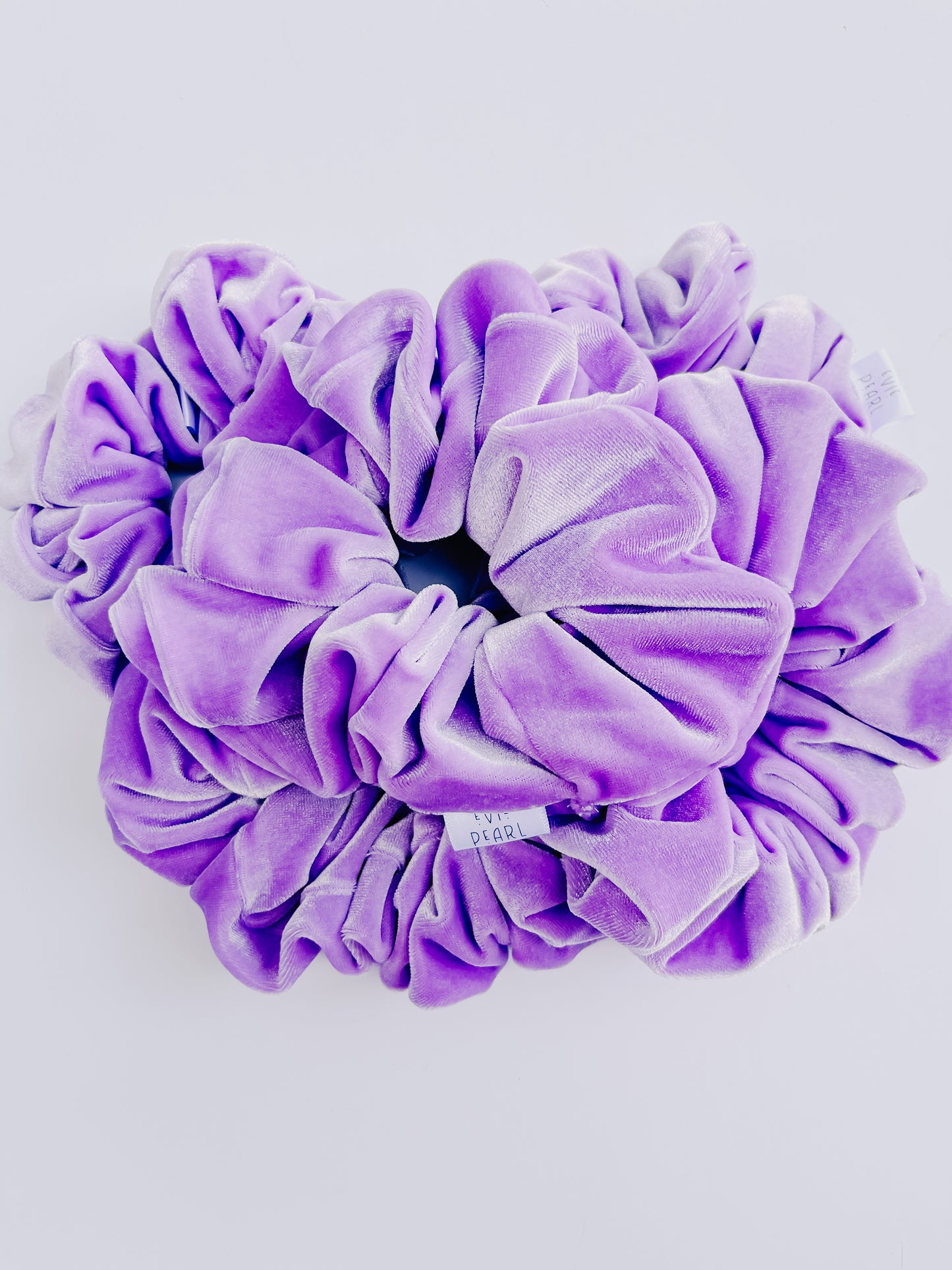 Oversized Velvet Lilac Scrunchy