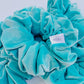 Oversized Velvet Teal Scrunchy