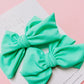 Teal Small Pigtail Swim Bows