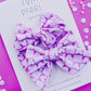 Pink Checkered Mouse Head Small Pigtail Bows