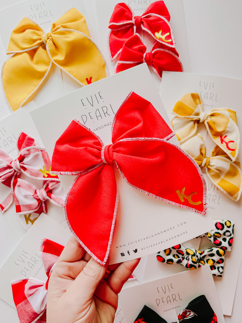 Red KC Oversized Bow