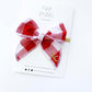Red Plaid KC Medium Bow