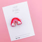 Pink Sequins Rainbow Clip