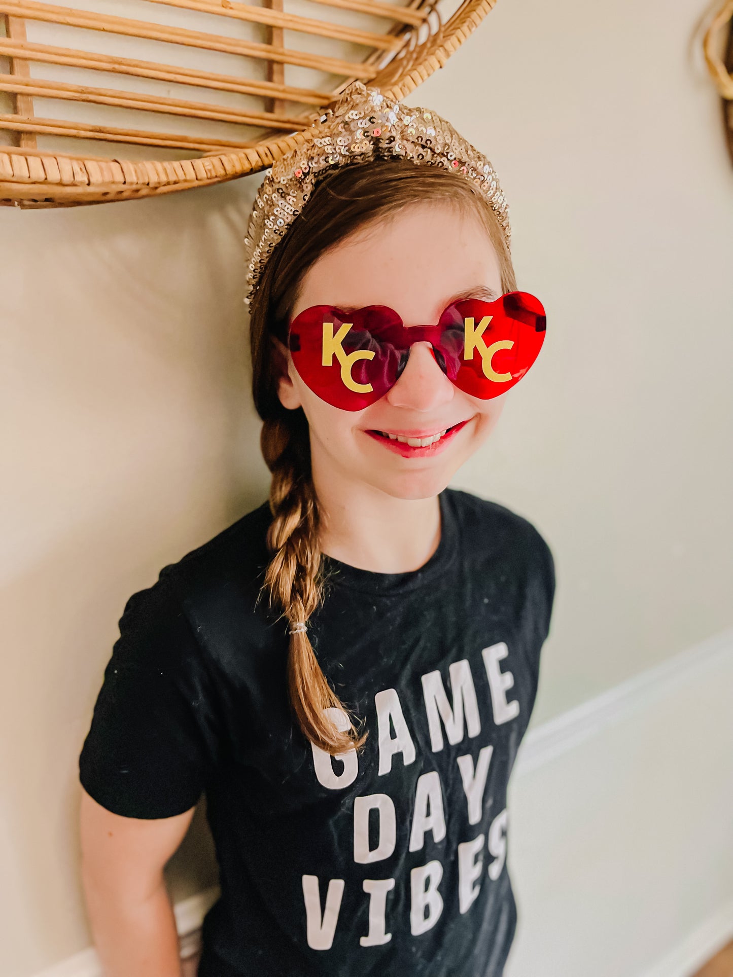 Red KC Heart Sunglasses