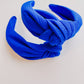 Royal  Blue Knotted Headband for Girls & Women