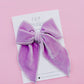 Lilac Velvet Bow