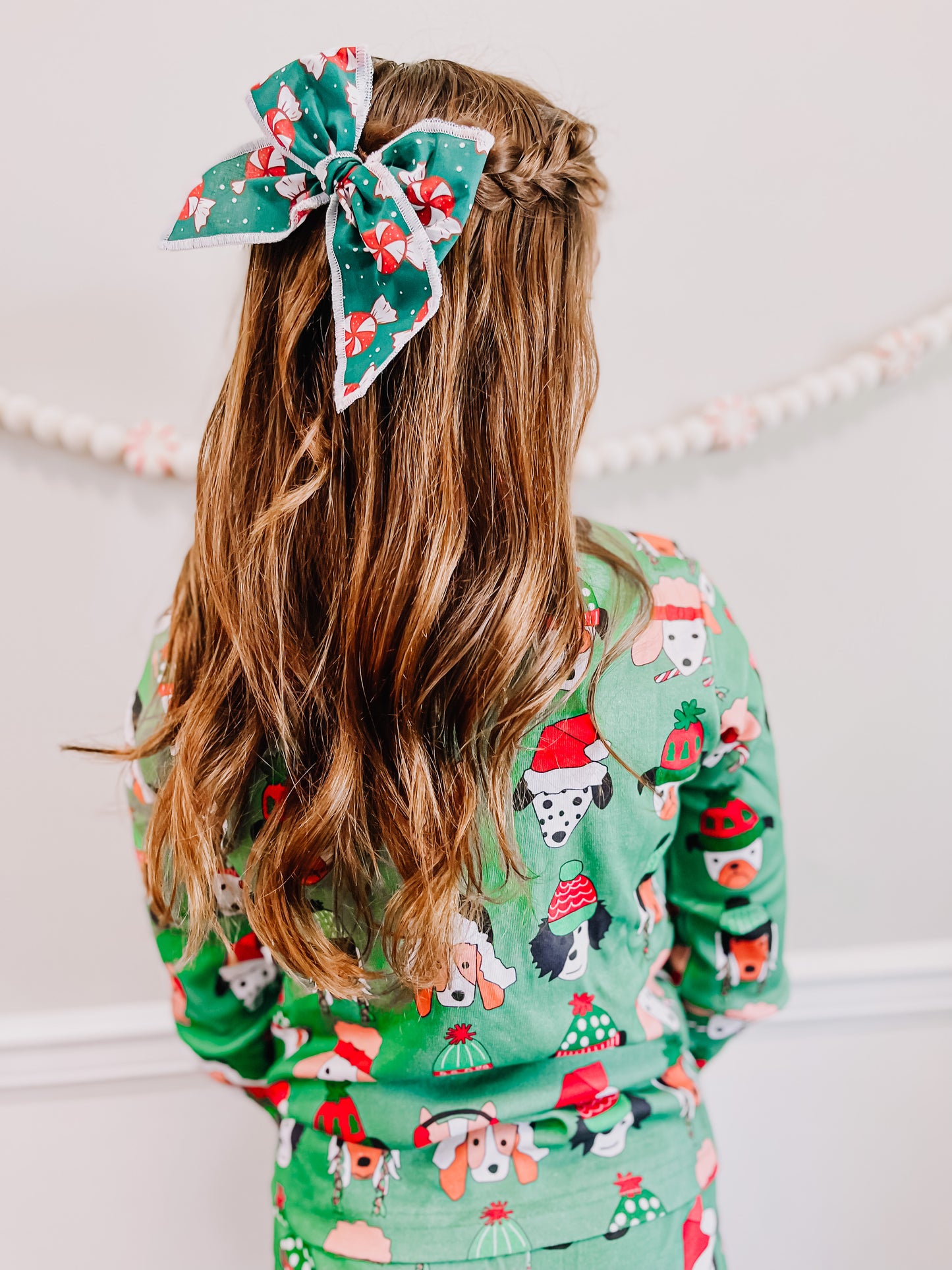 Green Peppermint Oversized Bow