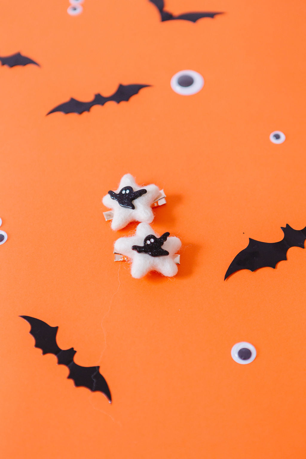 Felt White Star Ghost Pigtail Set