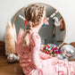 Red Peppermint Candy Cane Pigtail Hair Clips With Tinsel