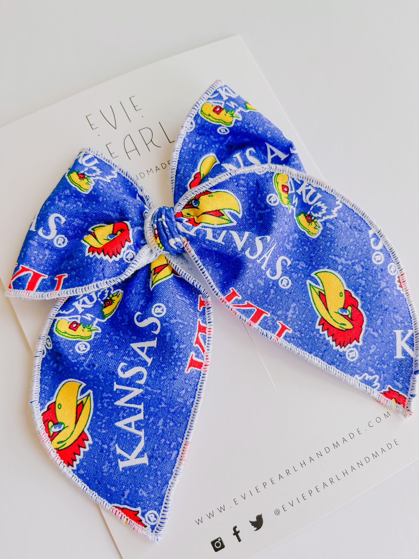 KU Jayhawk Oversized Bow