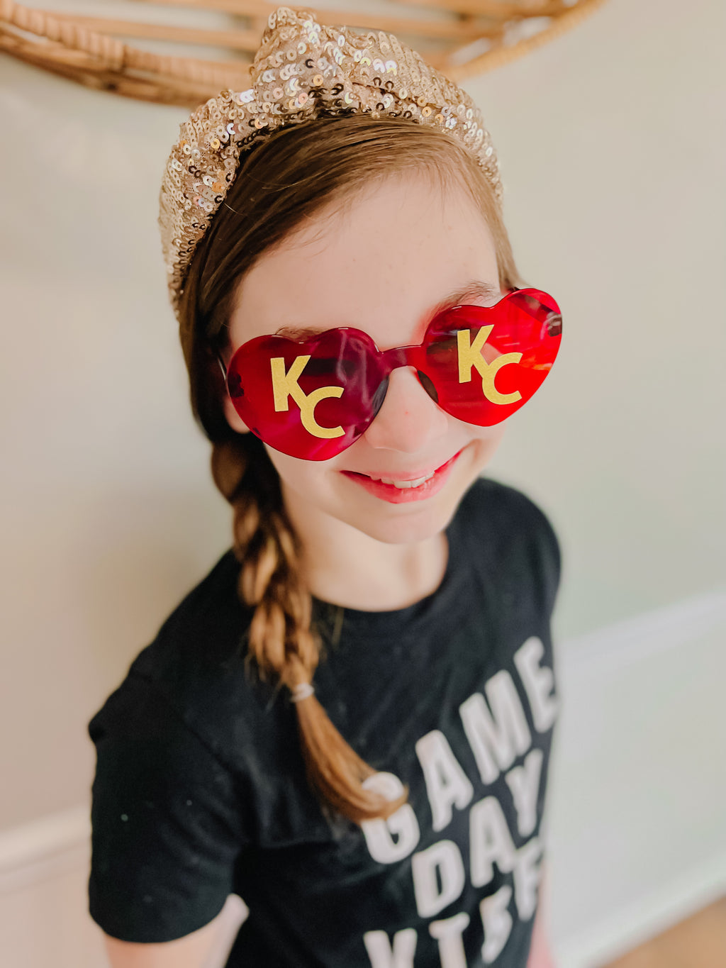 Red KC Heart Sunglasses