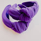 Purple Knotted Headband for Girls & Women