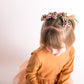 Kansas City Leopard Red Gold Knot Bow Pigtail Set