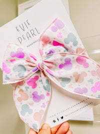 Whimsical Mouse Head Oversized Bow