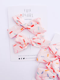 Pinwheel Sprinkle Bows