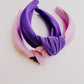 Light Purple/ Purple KSU Wildcat Knotted Headband for Girls & Women