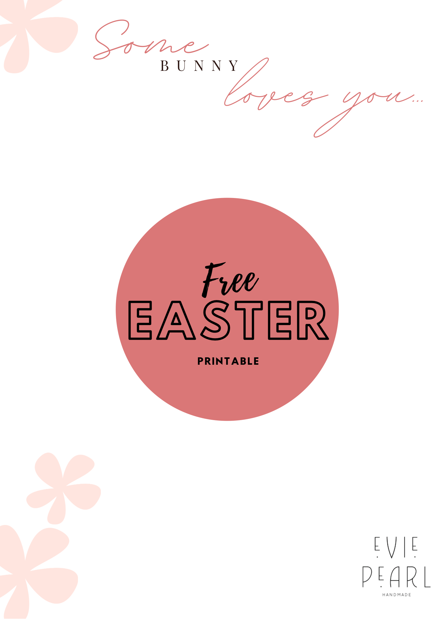 FREE Some Bunny Loves You Easter Printable