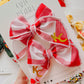 Red Plaid KC Small Pigtail Set