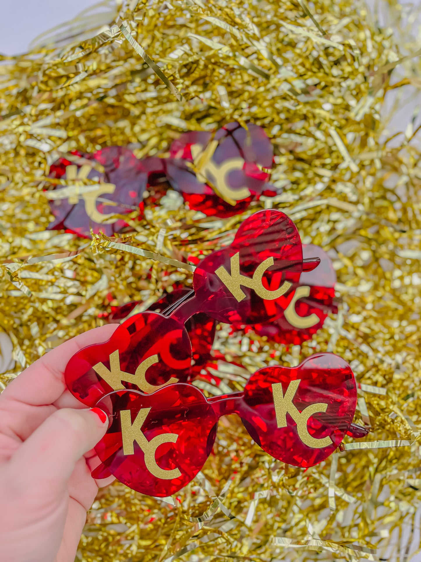 Red KC Heart Sunglasses