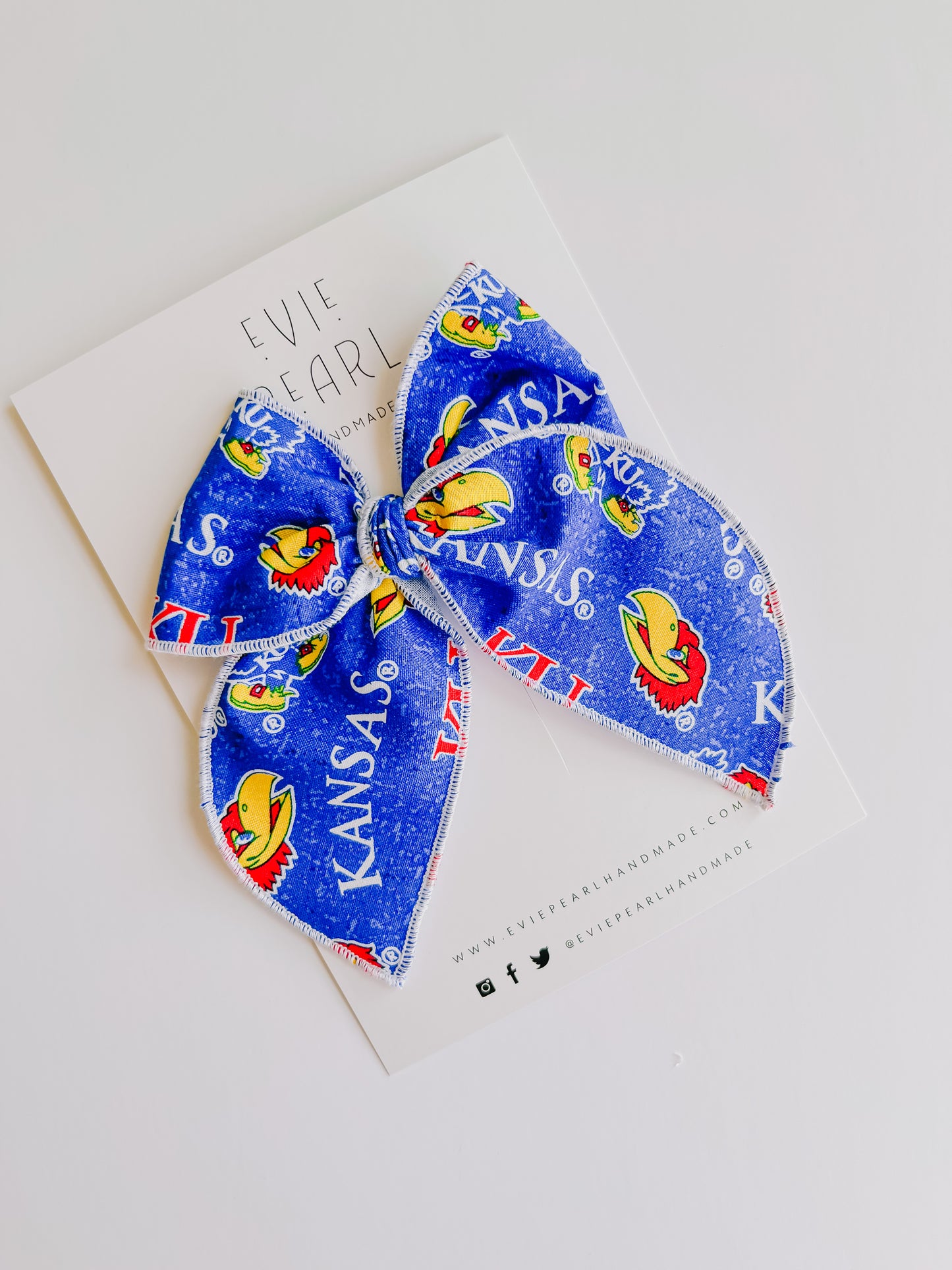 KU Jayhawk Oversized Bow