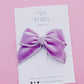 Lilac Velvet Bow