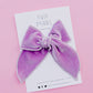 Lilac Velvet Bow