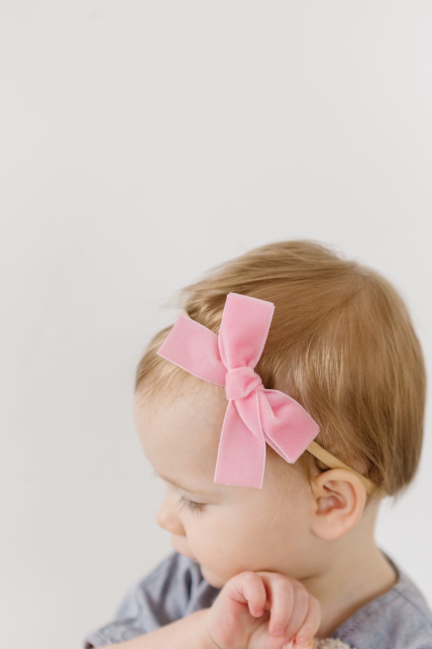 Classic Mini Velvet-Posy Pink