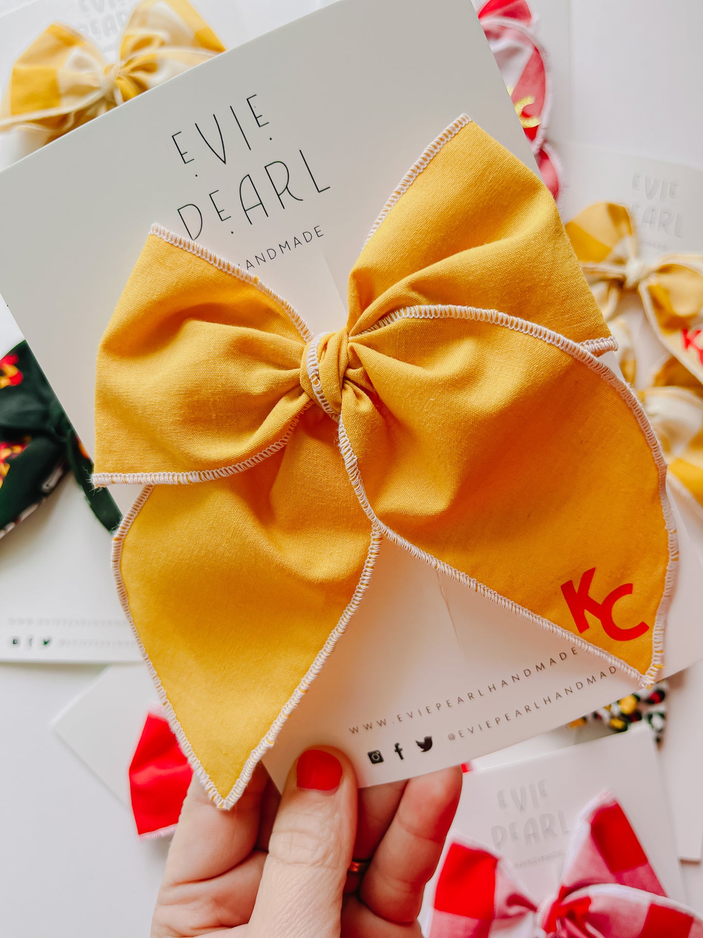 Gold KC Oversized Bow