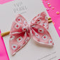 Small Love Note Envelope Bow on Nylon Headband