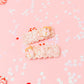 Pink Snowman Pigtail Snap Clip Set