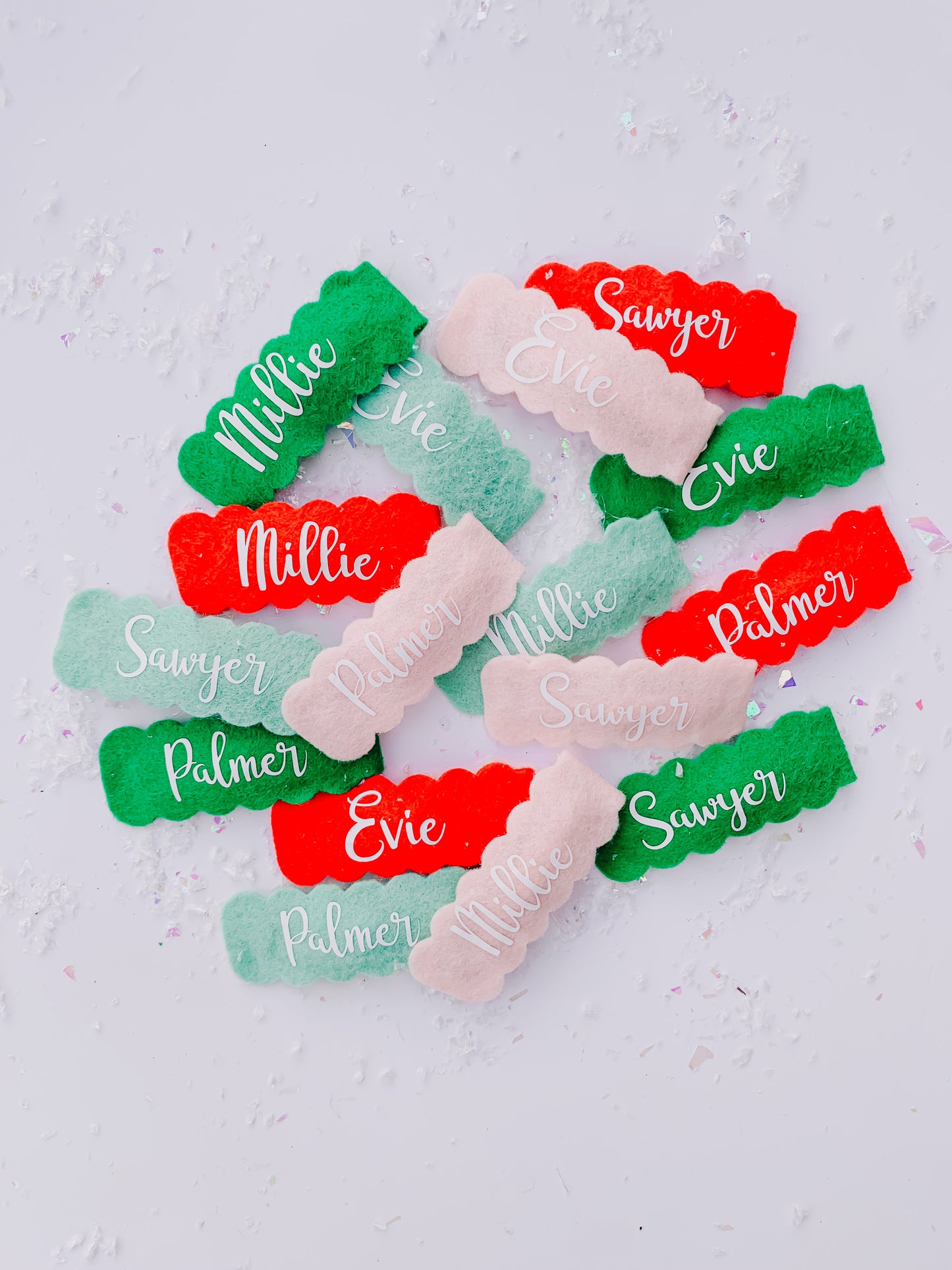 Christmas Personalized Snap Clips