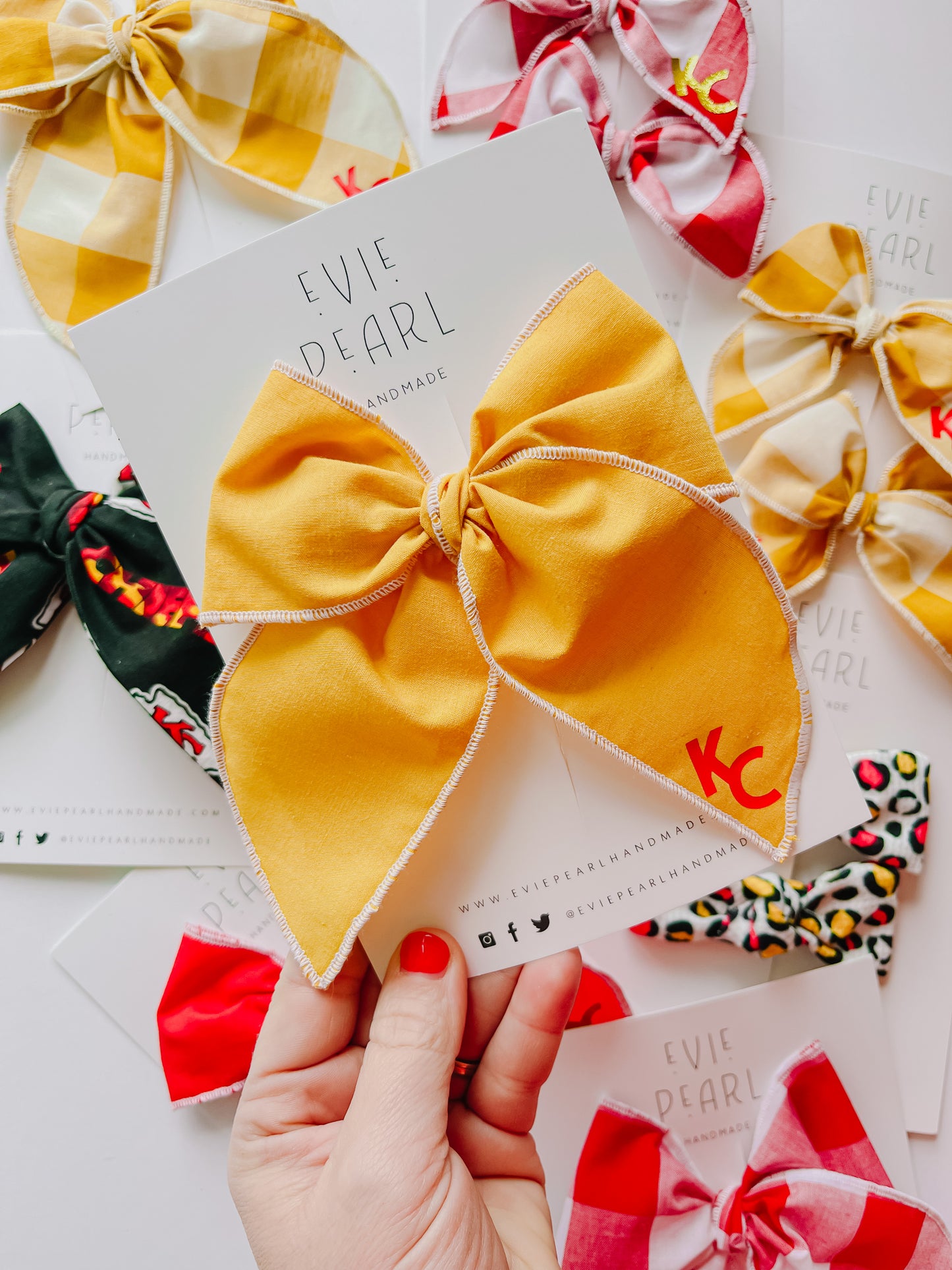 Gold KC Oversized Bow