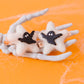 Felt White Star Ghost Pigtail Set