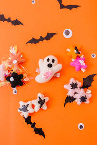 Felt White Star Ghost Pigtail Set