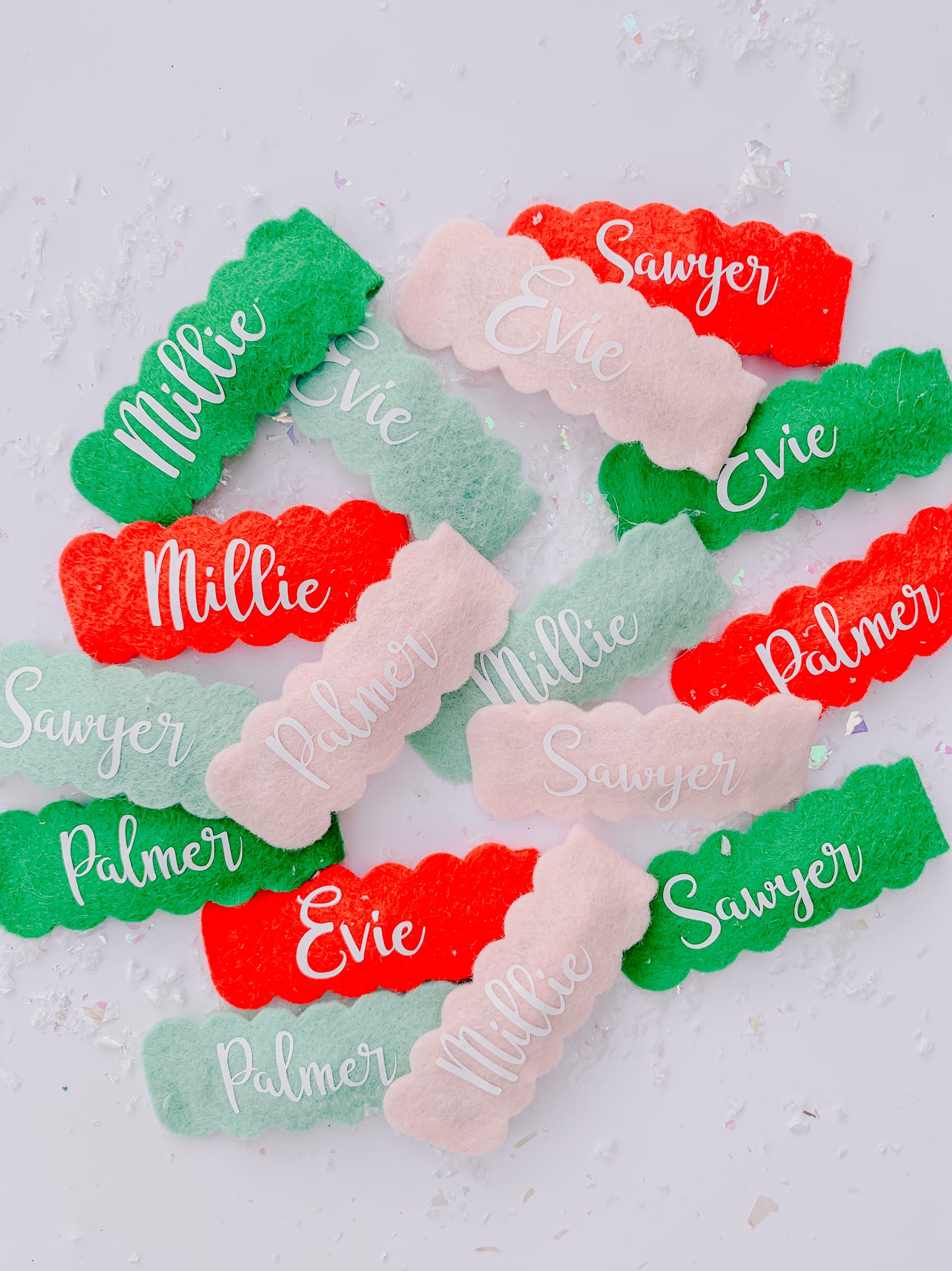 Christmas Personalized Snap Clips