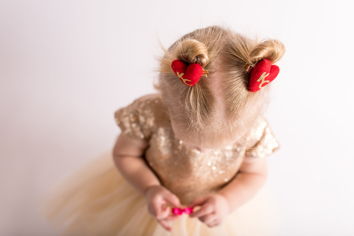 KC Red Heart Pigtails