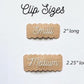 Fall Personalized Snap Clips