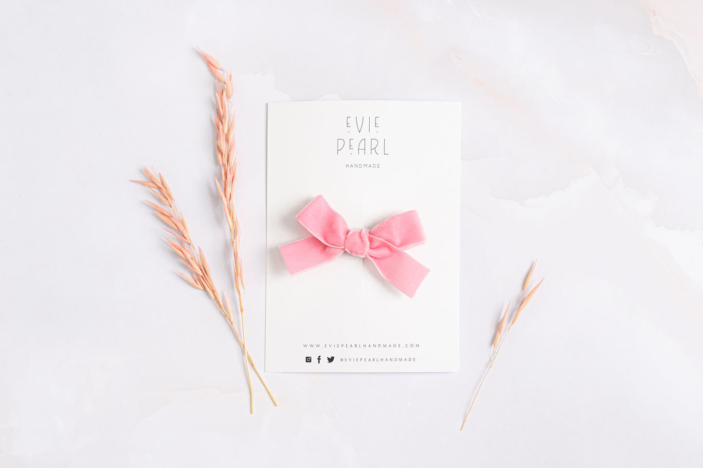 Classic Mini Velvet-Posy Pink