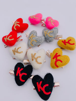 KC Heart Pigtails