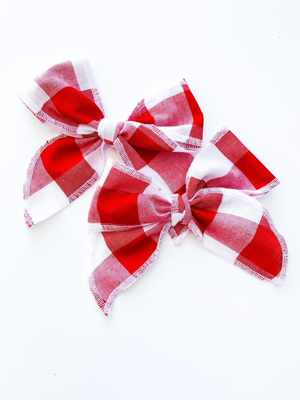 Red Plaid Bow