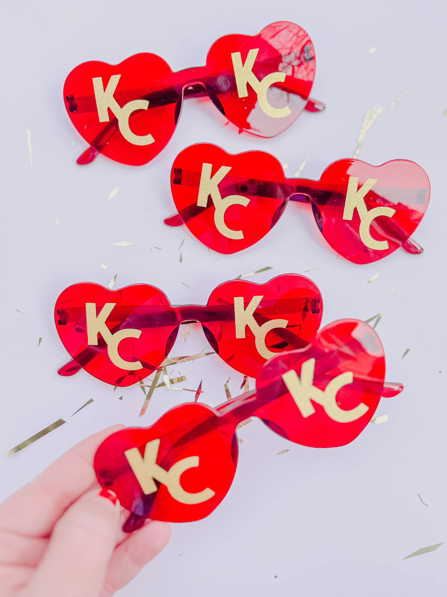 Red KC Heart Sunglasses