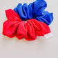 Oversized Red/Royal Blue KU Jayhawk Scrunchie