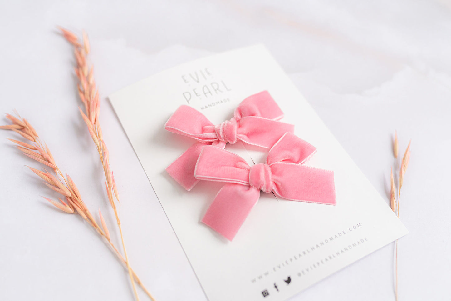 Classic Mini Velvet-Posy Pink