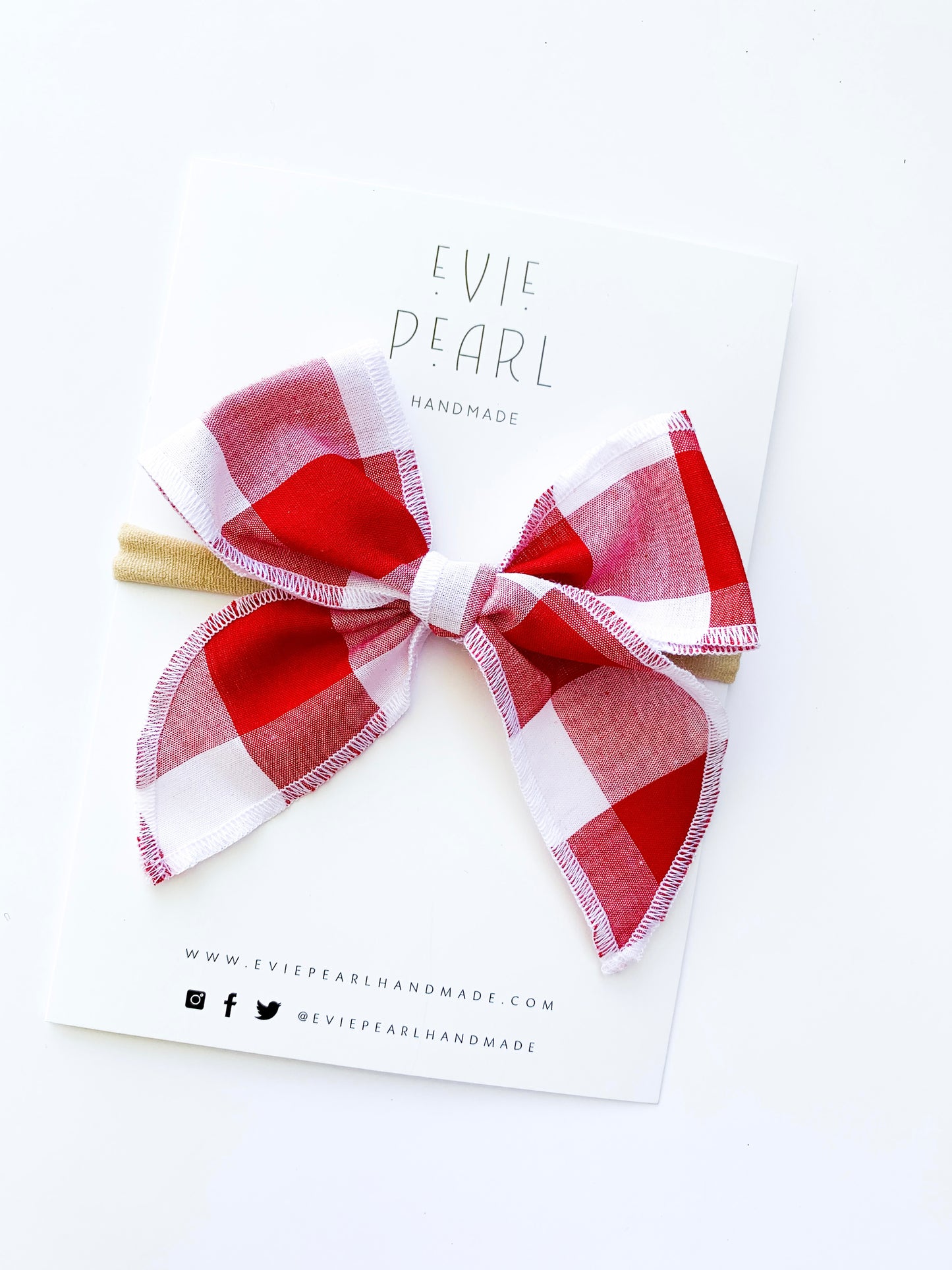 Red Plaid Bow