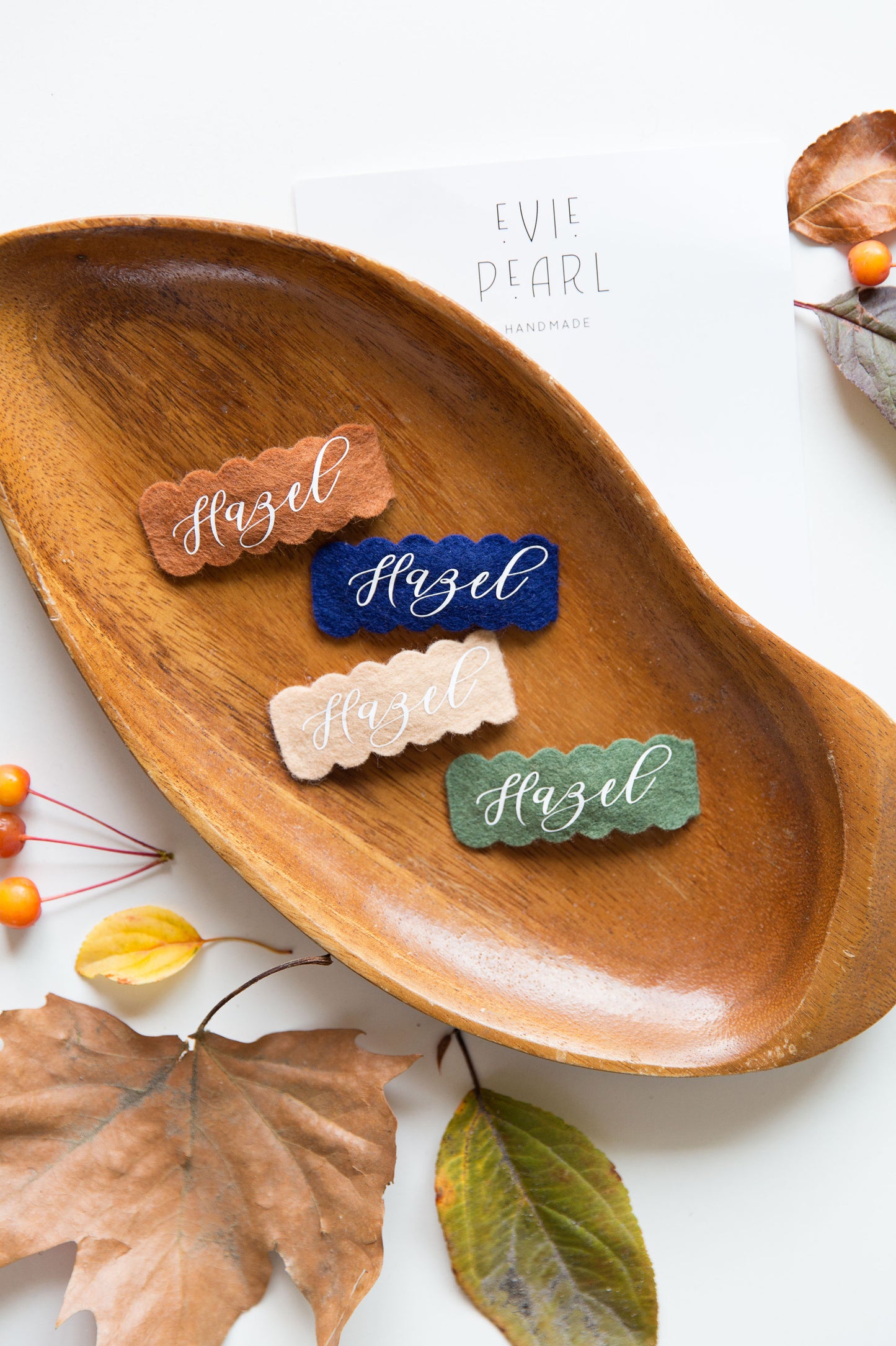 Fall Personalized Snap Clips