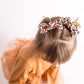Kansas City Leopard Red Gold Knot Bow Pigtail Set
